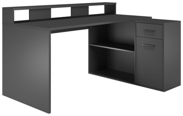 Schreibtisch Gamer anthrazit matt B/H/T: ca. 160x92x115 cm – Bild 2