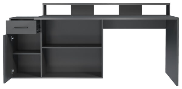 Schreibtisch Gamer anthrazit matt B/H/T: ca. 160x92x115 cm – Bild 5
