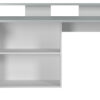 Schreibtisch Gamer hellgrau matt weiß matt B/H/T: ca. 160x92x115 cm – Bild 4