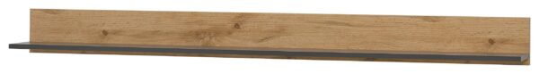 Wandboard City Eiche Wotan Nachbildung anthrazit B/H/T: ca. 170x15x20 cm – Bild 2
