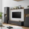 Couchtisch City Eiche Wotan Nachbildung anthrazit B/H/T: ca. 90x38x60 cm – Bild 2
