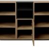 Kommode Nola Eiche Artisan Nachbildung schwarz B/H/T: ca. 120x90x42 cm – Bild 5