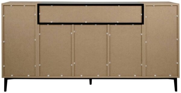 Sideboard Nola Eiche Artisan Nachbildung schwarz B/H/T: ca. 180x90x42 cm – Bild 2
