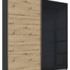 Schwebetürenschrank Quadra grau B/H/T: ca. 180x210x62 cm Schwebetürenschrank Quadra grau B/H/T: ca. 180x210x62 cm – Bild 2