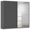 Schwebetürenschrank Quadra grau B/H/T: ca. 225x210x62 cm – Bild 4