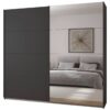 Schwebetürenschrank Quadra grau B/H/T: ca. 225x210x62 cm – Bild 5