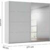 Schwebetürenschrank Quadra Seidengrau B/H/T: ca. 270x229x62 cm Schwebetürenschrank Quadra Seidengrau B/H/T: ca. 270x229x62 cm – Bild 5