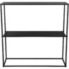 Konsolentisch Chloe schwarz Metall B/H/T: ca. 80x80x27 cm – Bild 2
