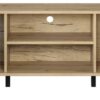 TV-Lowboard Touch Eiche Artisan Nachbildung weiß matt B/H/T: ca. 183x55x40 cm – Bild 2