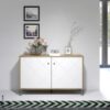 Kommode Touch Eiche Artisan Nachbildung weiß matt B/H/T: ca. 123x76x40 cm – Bild 5