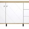 Sideboard Touch Eiche Artisan Nachbildung weiß matt B/H/T: ca. 183x76x40 cm – Bild 2