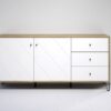 Sideboard Touch Eiche Artisan Nachbildung weiß matt B/H/T: ca. 183x76x40 cm – Bild 5