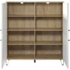 Highboard Touch Eiche Artisan Nachbildung weiß matt B/H/T: ca. 123x136x40 cm – Bild 3
