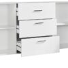 Sideboard Atlanta weiß Hochglanz perlweiß Optik B/H/T: ca. 192x88x40 cm Sideboard Atlanta weiß Hochglanz perlweiß Optik B/H/T: ca. 192x88x40 cm – Bild 2