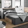 Bett Mars Graphit Montana Oak Nachbildung Liegefläche B/L: ca. 140x200 cm Bett Mars Graphit Montana Oak Nachbildung Liegefläche B/L: ca. 140x200 cm – Bild 3