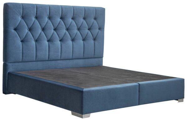 Boxspringbett Lydia blau Liegefläche B/L: ca. 200x200 cm – Bild 2