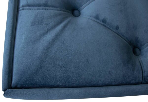 Boxspringbett Lydia blau Liegefläche B/L: ca. 200x200 cm – Bild 3
