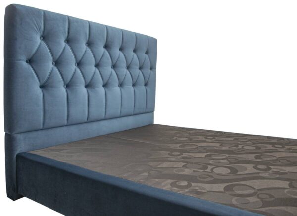Boxspringbett Lydia blau Liegefläche B/L: ca. 200x200 cm – Bild 5