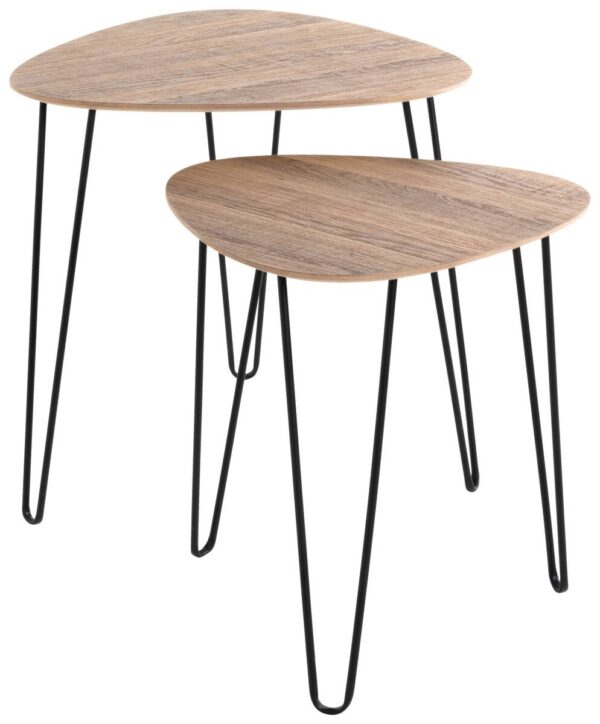 Beistelltisch Eiche Nachbildung schwarz B/H/T: ca. 40x40x43 cm Beistelltisch Eiche Nachbildung schwarz B/H/T: ca. 40x40x43 cm – Bild 4