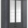 Kleiderschrank Duo2 Digi-Steel Optik Graphit B/H/T: ca. 179x199x58 cm – Bild 2