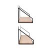 Wandregal Sabrina schwarz B/H/T: ca. 30x13x11 cm – Bild 3