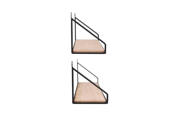 Wandregal Sabrina schwarz B/H/T: ca. 30x13x11 cm – Bild 3