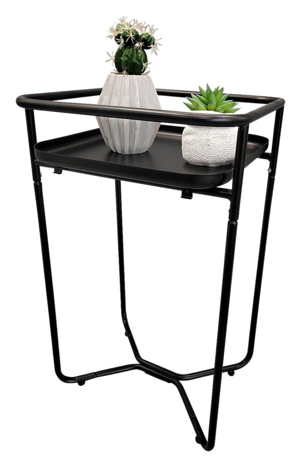 Beistelltisch Nane schwarz B/H/T: ca. 33x54x33 cm – Bild 2