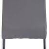 Stuhl Susi 4er Set grau Kunstleder B/H/T: ca. 44x98x61 cm – Bild 4