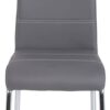 Stuhl Susi 4er Set grau Kunstleder B/H/T: ca. 44x98x61 cm – Bild 5