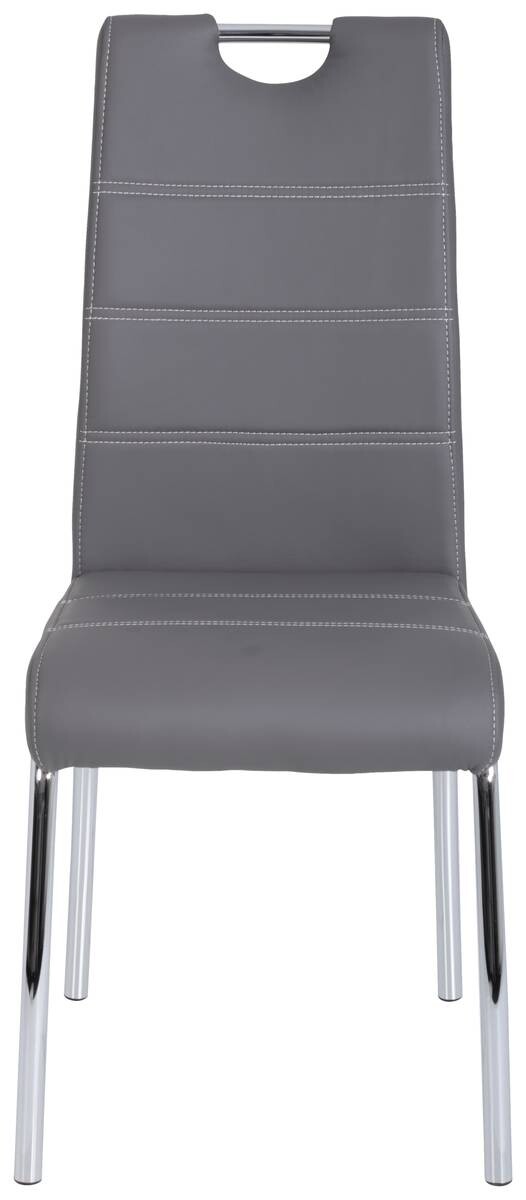 Stuhl Susi 4er Set grau Kunstleder B/H/T: ca. 44x98x61 cm – Bild 5