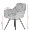 Stuhl Florentina 2er Set anthrazit Vintage Samtoptik B/H/T: ca. 49x84x63 cm Stuhl Florentina 2er Set anthrazit Vintage Samtoptik B/H/T: ca. 49x84x63 cm – Bild 2