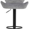 Barhocker Laila 2er Set grau Vintage Samtoptik B/H/T: ca. 42x117x51 cm – Bild 3