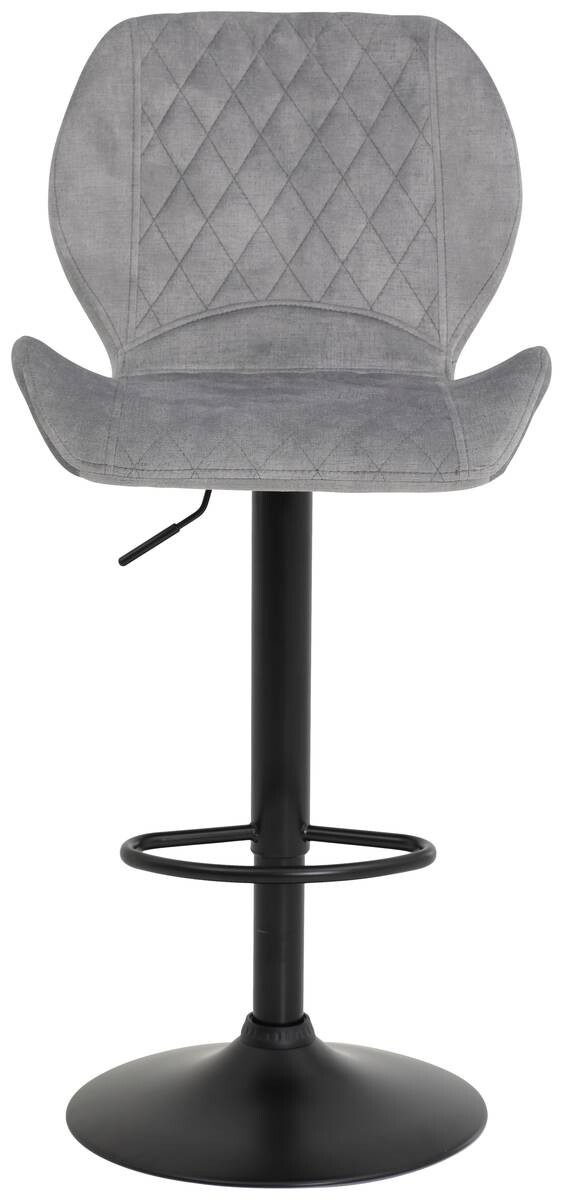 Barhocker Laila 2er Set grau Vintage Samtoptik B/H/T: ca. 42x117x51 cm – Bild 3