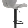 Barhocker Laila 2er Set grau Vintage Samtoptik B/H/T: ca. 42x117x51 cm – Bild 4