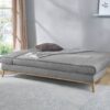 Schlafsofa grau Microfaser B/H/T: ca. 198x87x92 cm Schlafsofa grau Microfaser B/H/T: ca. 198x87x92 cm – Bild 2
