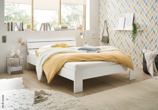 Futonbett Brest weiß Liegefläche B/L: ca. 100x200 cm – Bild 2