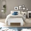 Futonbett Cannes weiß Liegefläche B/L: ca. 90x200 cm – Bild 4