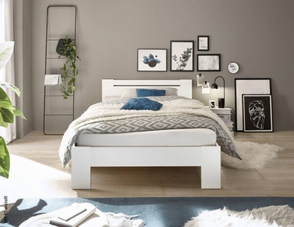 Futonbett Cannes weiß Liegefläche B/L: ca. 120x200 cm – Bild 4
