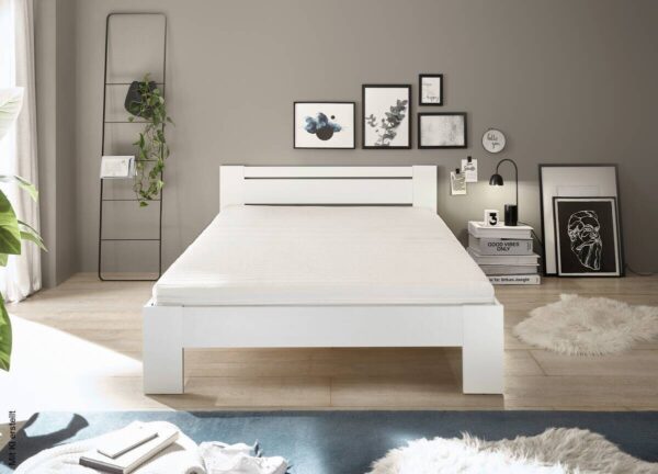 Futonbett Cannes weiß Liegefläche B/L: ca. 140x200 cm – Bild 4