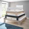 Futonbett Cannes weiß Liegefläche B/L: ca. 180x200 cm – Bild 2