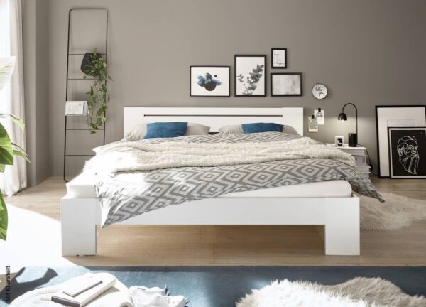 Futonbett Cannes weiß Liegefläche B/L: ca. 180x200 cm – Bild 3