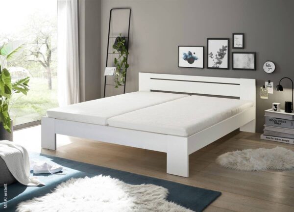 Futonbett Cannes weiß Liegefläche B/L: ca. 180x200 cm – Bild 4