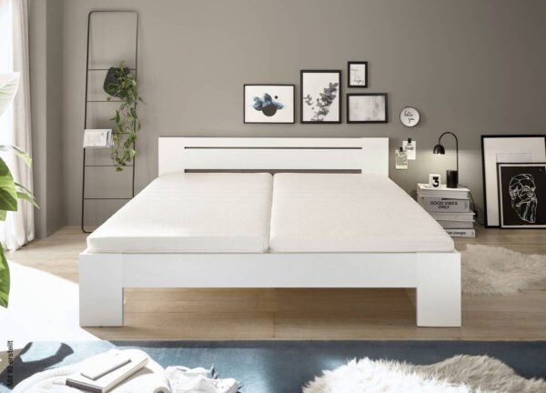 Futonbett Cannes weiß Liegefläche B/L: ca. 180x200 cm – Bild 5
