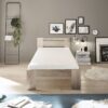 Futonbett Cannes Eiche San-Remo Nachbildung Liegefläche B/L: ca. 90x200 cm – Bild 3