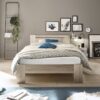 Futonbett Cannes Eiche San-Remo Nachbildung Liegefläche B/L: ca. 120x200 cm – Bild 3