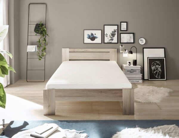 Futonbett Cannes Eiche San-Remo Nachbildung Liegefläche B/L: ca. 120x200 cm – Bild 4