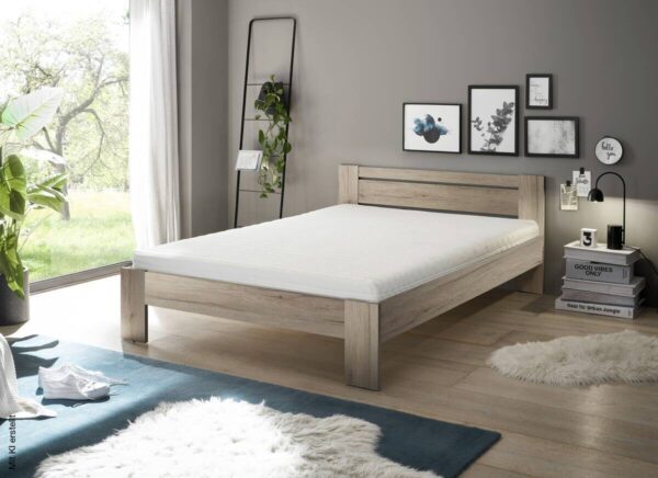 Futonbett Cannes Eiche San-Remo Nachbildung Liegefläche B/L: ca. 140x200 cm – Bild 3