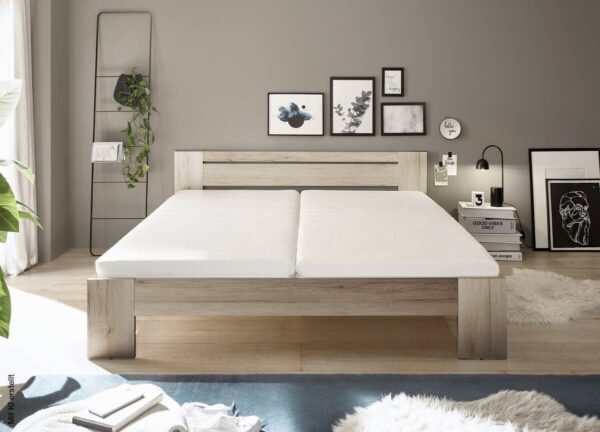 Futonbett Cannes Eiche San-Remo Nachbildung Liegefläche B/L: ca. 180x200 cm – Bild 2
