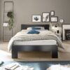 Futonbett Cannes schwarz Liegefläche B/L: ca. 120x200 cm – Bild 2