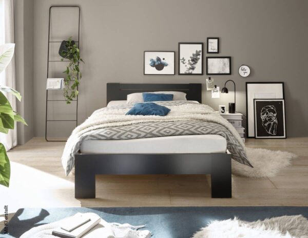 Futonbett Cannes schwarz Liegefläche B/L: ca. 120x200 cm – Bild 2